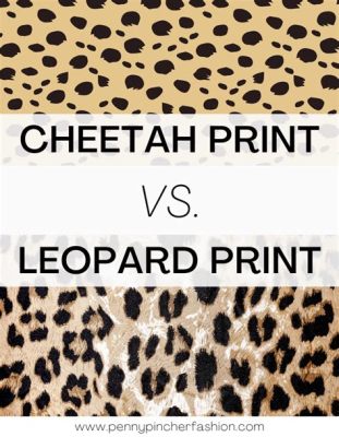 what is the difference between cheetah and leopard print